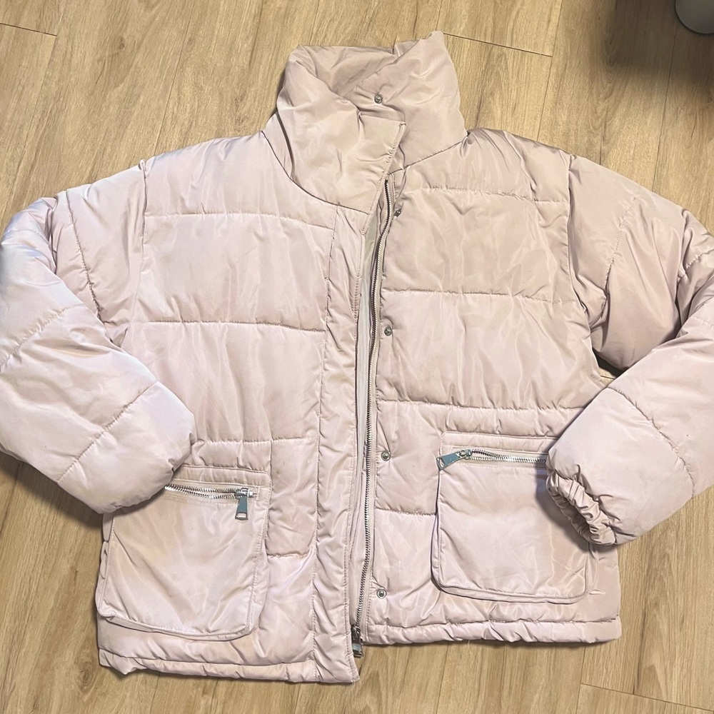 Light Pink Puffer Jacket